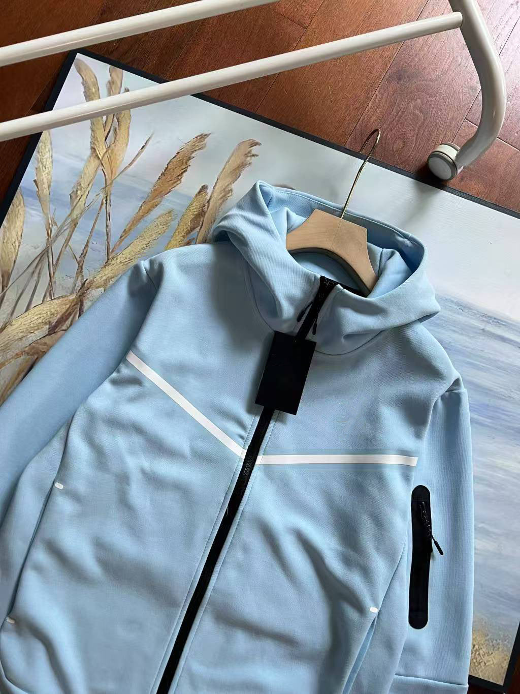 GMabcd 2025 Casual Sports Hooded Men's Side Zipper Suit Jacket Versatile Slim Fit Casual