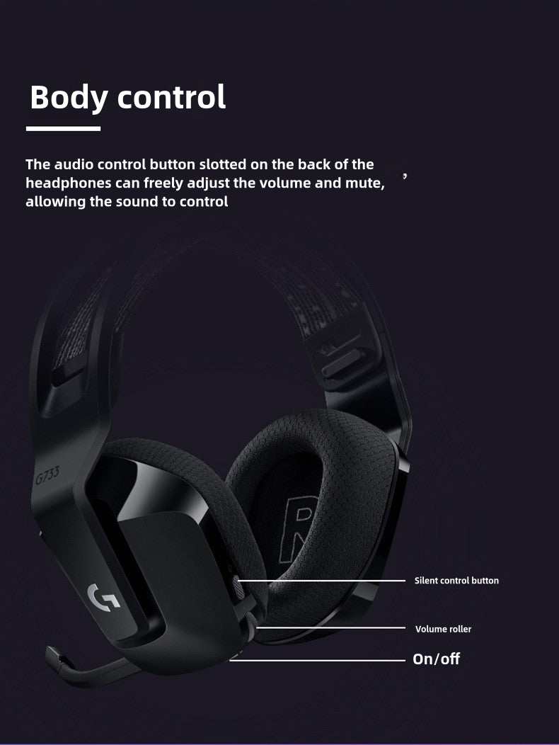 Lightspeed G733 Wireless Headset Gaming Headset for E-Sports 7.1 Channel
