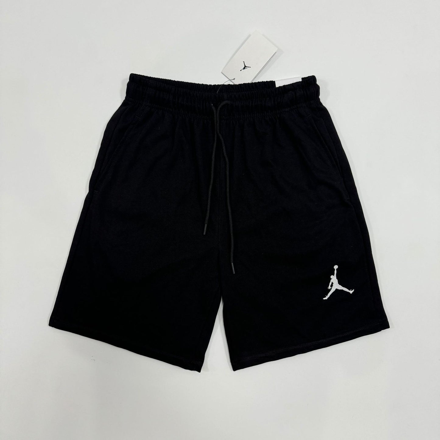 High-end Pure Cotton Summer Lightweight Straight Embroidered Printed Casual Pants Sports Pants AJ Flying Logo Versatile Five-point Pants