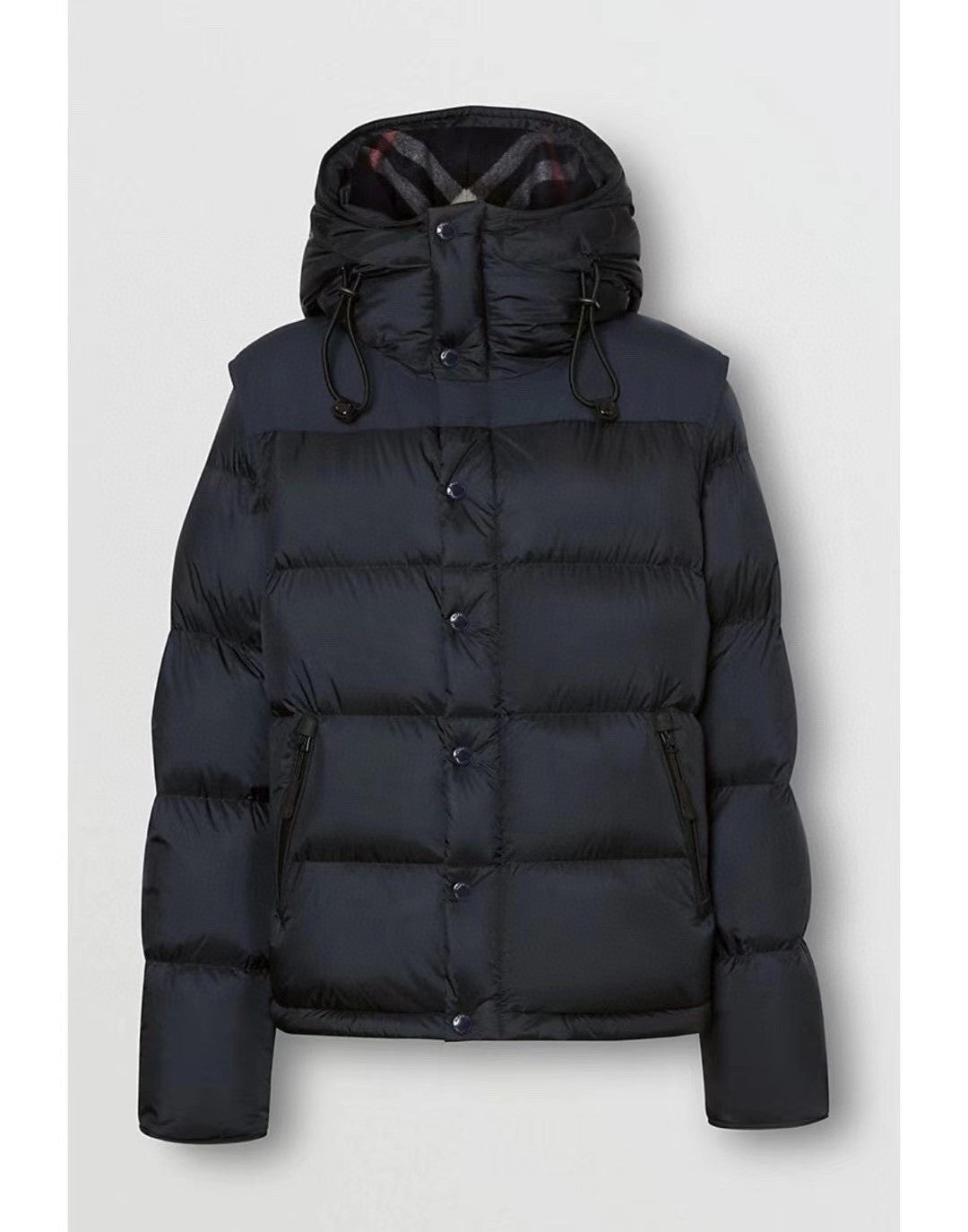 B Brand Sleeveless Couple Style Down Jacket Detachable Sleeves Hooded Down Jacket