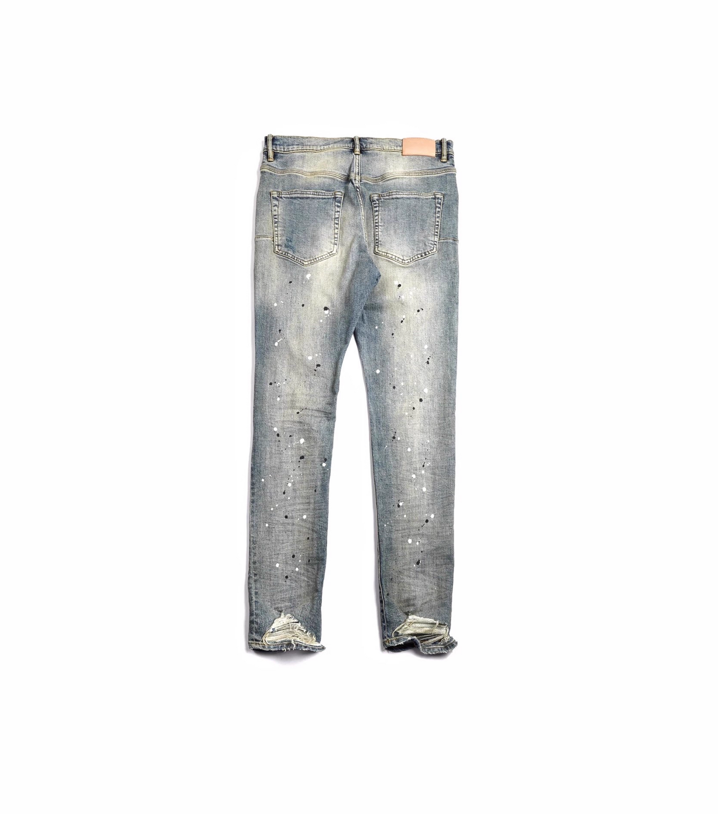 New York distressed vintage-inspired mens slim stretch jeans by emerging designers