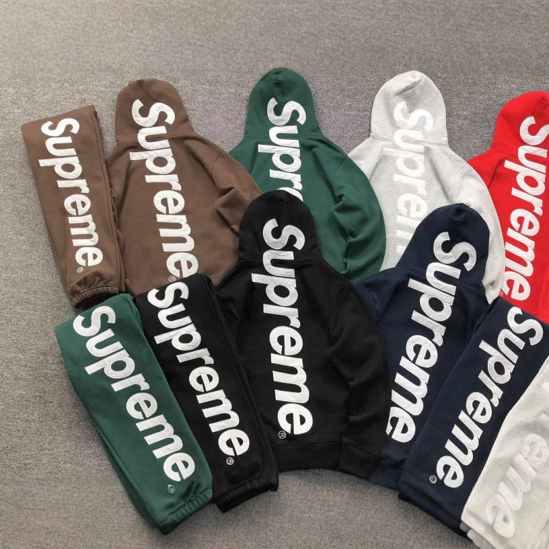 25FW Bandana Box Logo Hoodie Paisley Sweatshirt Fleece Lined Full Series Hooded Sweatshirt