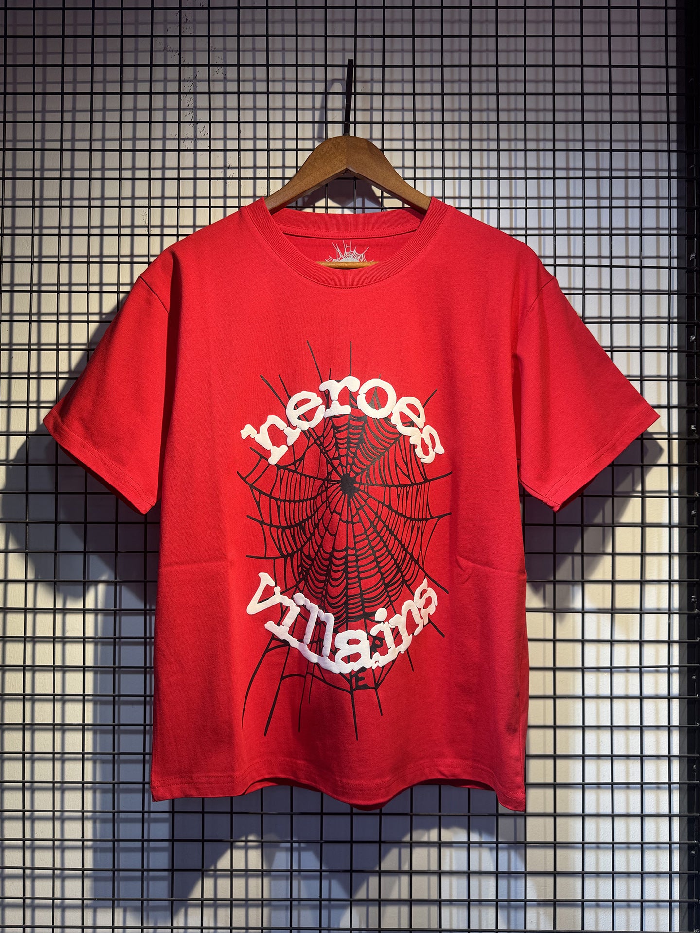 2024 New European and American Fashion Brand Male and Female Couples Wear plus Size Loose SP5-Der Spider Web Printed Short Sleeve T-shirt