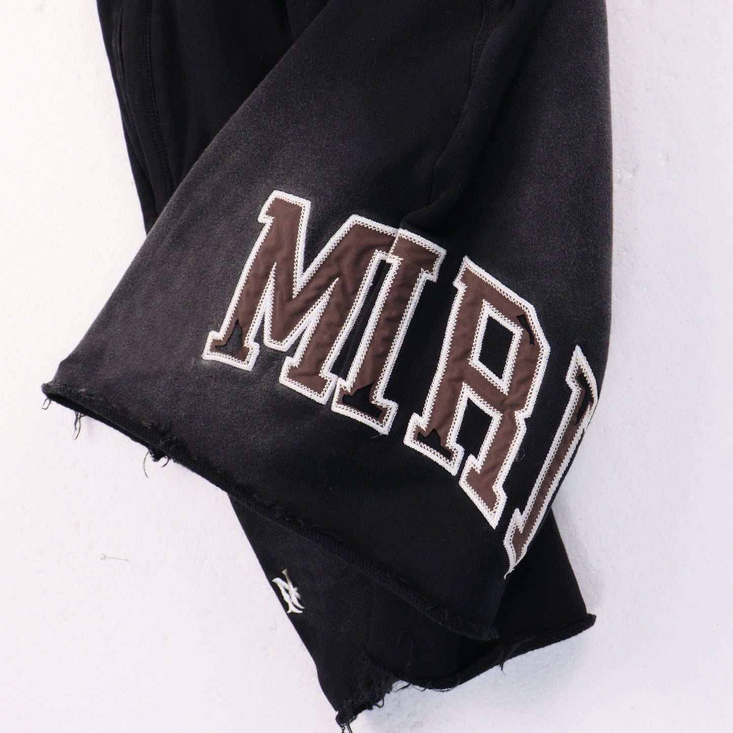 Ami Summer Washed and Worn Casual Letter American T-shirt Loose Men's and Women's Same Shorts Suit