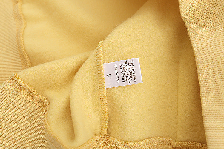 FQG Double-Line ESSENTIALS Hooded Sweatshirt with 3D Silicone Letter Print Unisex Loose Hoodie