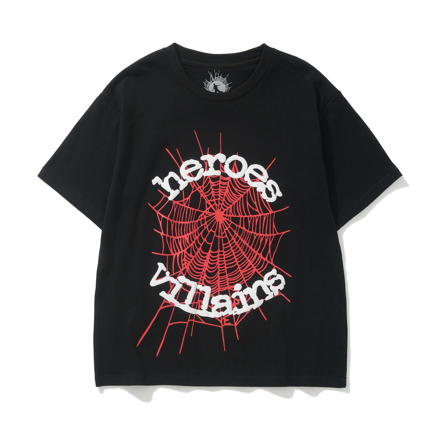 2024 New European and American Fashion Brand Male and Female Couples Wear plus Size Loose SP5-Der Spider Web Printed Short Sleeve T-shirt