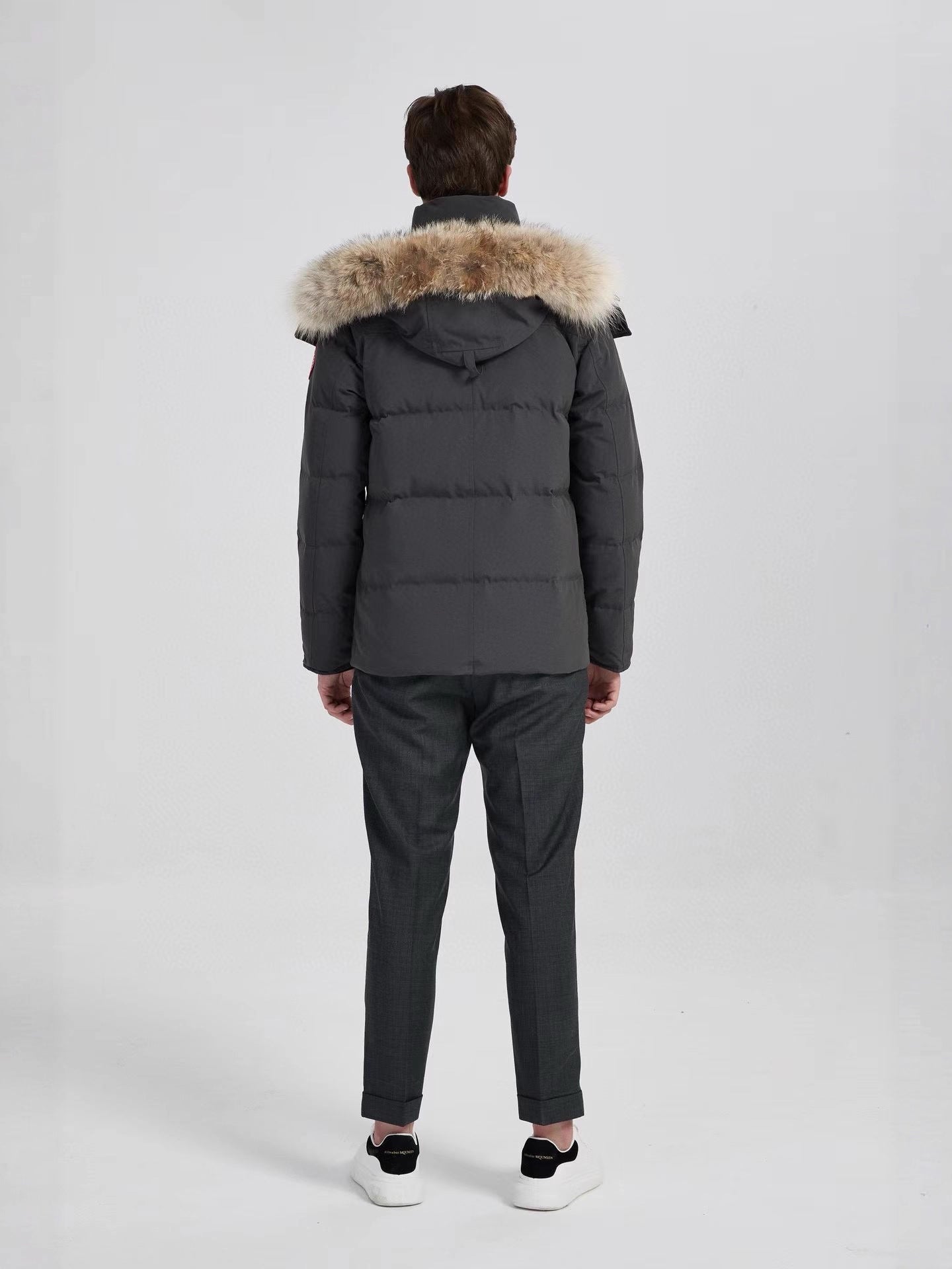 Wyndham 29 Big Goose down Jacket Winter Wolf Fur Thickened Men and Women Mid-Length Parka 3808ma