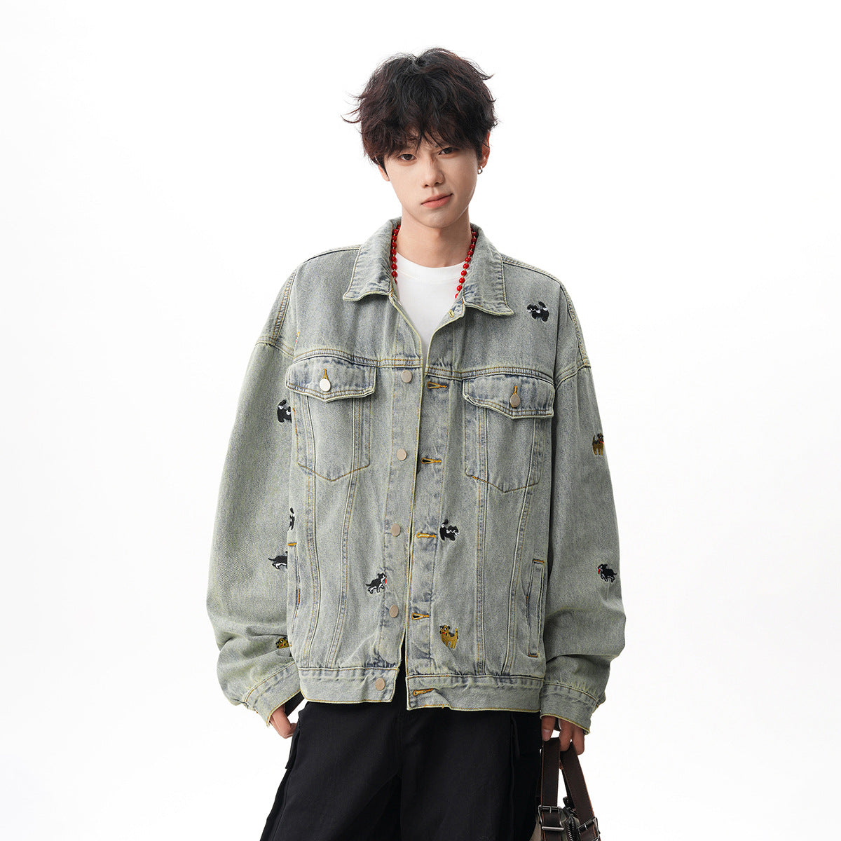 WT93323 denim jacket yellowclay