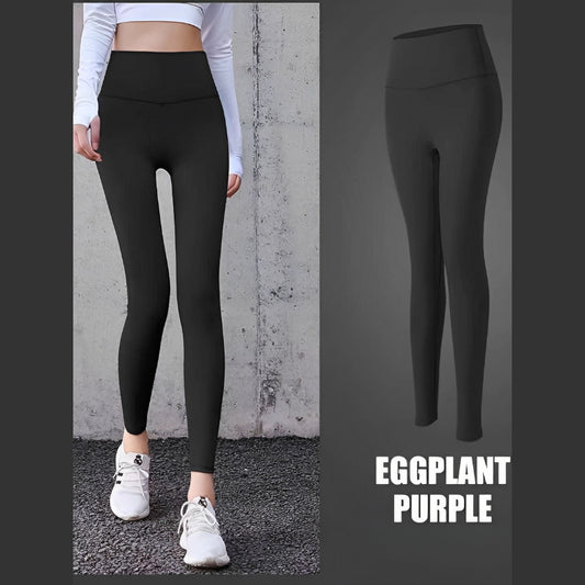 Lulu Same Style No Awkward Line Yoga Pants Nine-point Pants Bare Sensation Tight Hip-lifting Sports Fitness Yoga Leggings