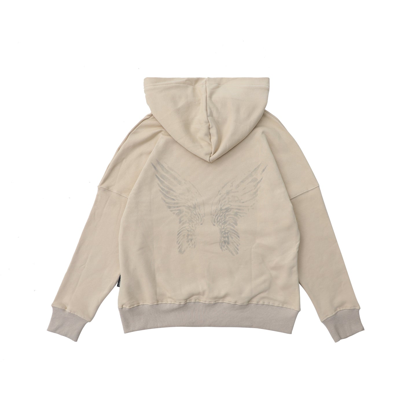 Hooded Sweatshirt Unisex Fashion High Street Portrait Wings Print Casual Versatile Long Sleeve