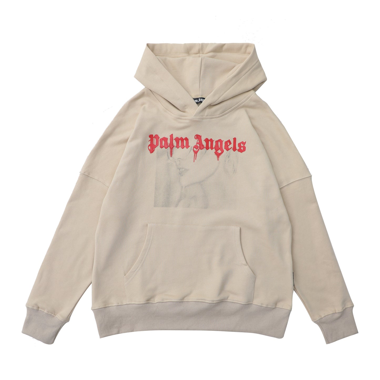 Hooded Sweatshirt Unisex Fashion High Street Portrait Wings Print Casual Versatile Long Sleeve