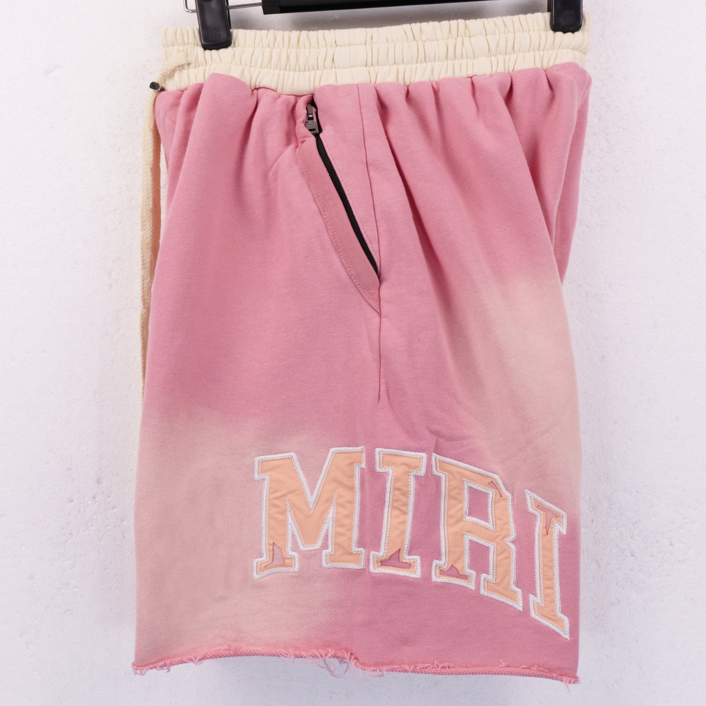Ami Summer Washed and Worn Casual Letter American T-shirt Loose Men's and Women's Same Shorts Suit