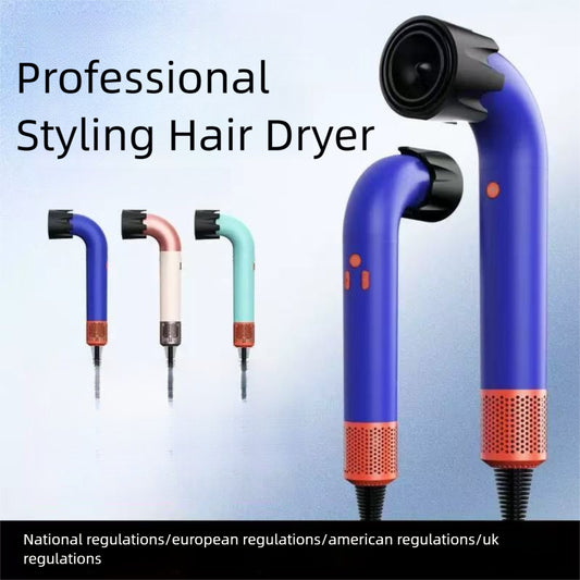 New R-Type Elbow Hair Dryer Travel Portable Bladeless Hair Dryer Household Anion High-Speed Hair Dryer H-D-18