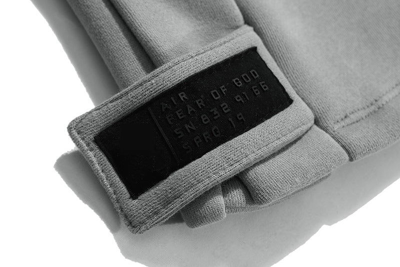 Fog Three-Party Collaboration Double Hoodie Sweatshirt 400g Heavyweight Fleece Cotton Loose Jacket for Men