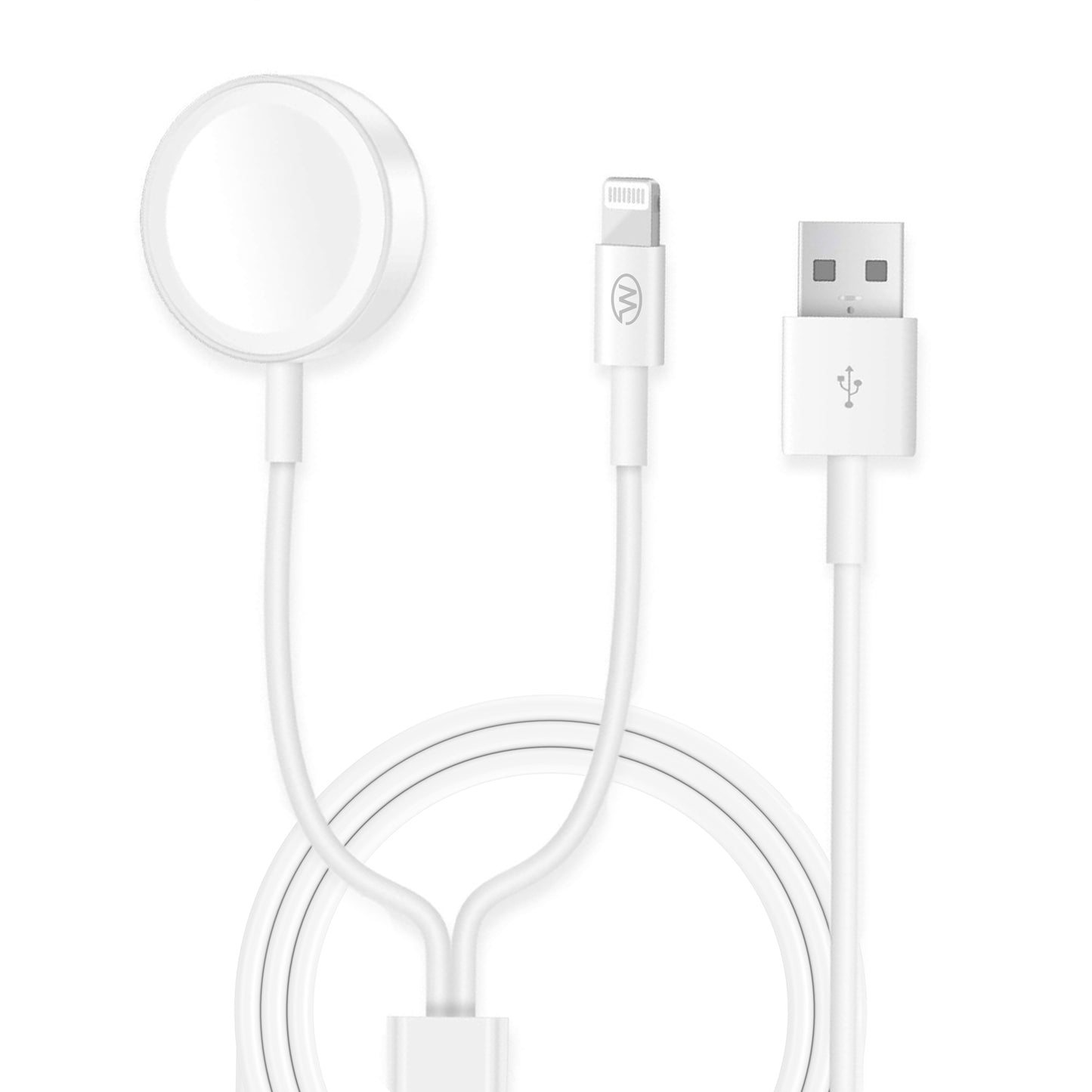 GM 2 in 1 Watch Charger for Apple Watch and Phone, Apple Watch Charger Cable Compatible with Watch Series 8 7 6 SE 5 4 3 2 1 & & Phone 12/11/Pro/Max/XR/XS/XS Max/X&Pad Series