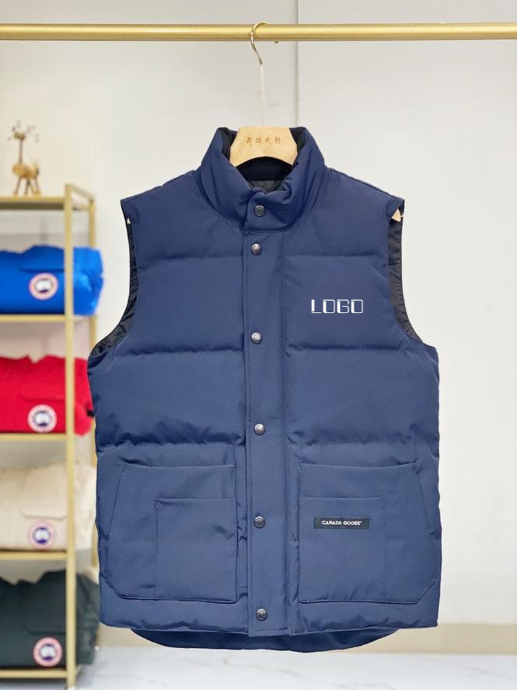 19 Style Big Goose ReStyle Crew Warm Cotton Vest Down Classic Vest for Men and Women Couples