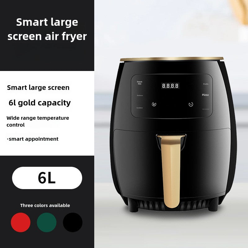 Air Fryer New Air Fryer Home Large Capacity Chips Machine Multi-Functional Deep Frying Pan