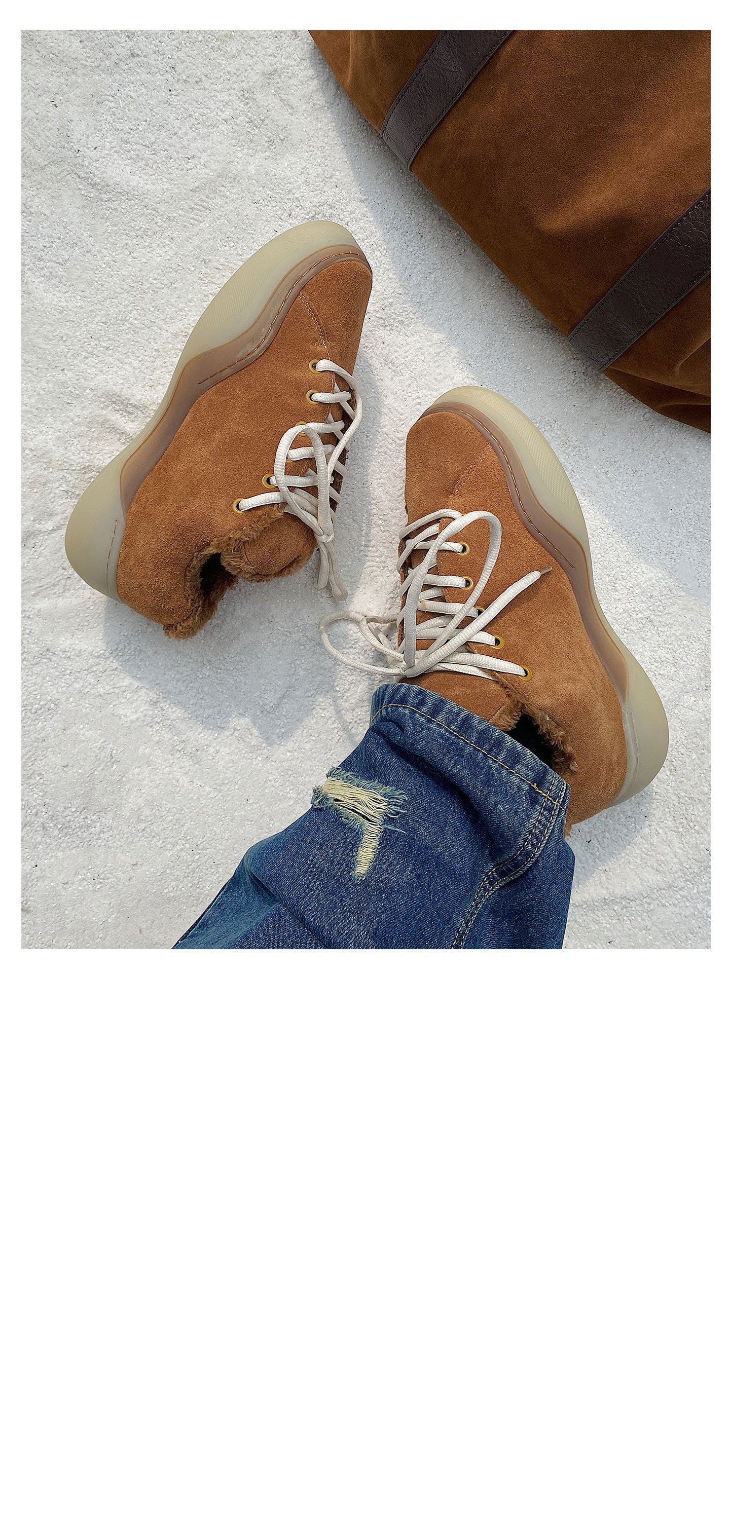 Men's Shoes 2025 Winter New Trend Retro Casual Versatile Thick-Soled Sports Loafers Warm