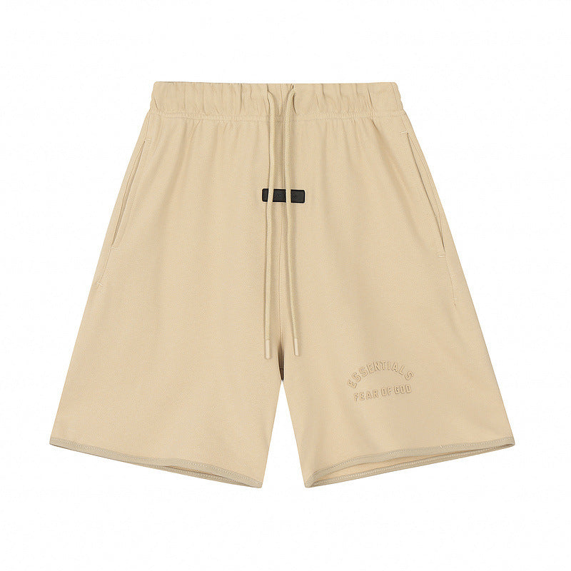 FQG New Men's Shorts Plus Size Loose Fit European and American Trendy Brand Summer Five-Point Shorts Wholesale Dropshipping
