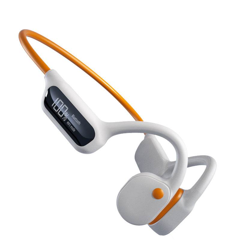GMABCD X10 Knochenleitungs-Bluetooth-Headset mit Digitalanzeige 32G Wasserdichtes Schwimmen Kabelloses Sport-Headset