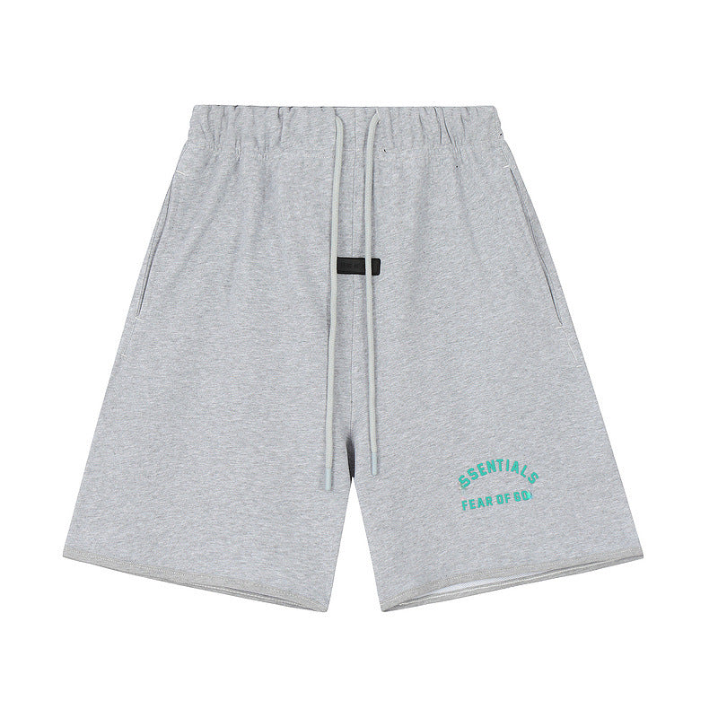 FQG New Men's Shorts Plus Size Loose Fit European and American Trendy Brand Summer Five-Point Shorts Wholesale Dropshipping