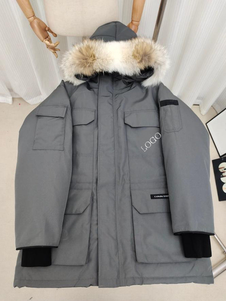 Big Goose New 08 Expedition Parka Classic Warm Hooded Short Down Jacket 4660M