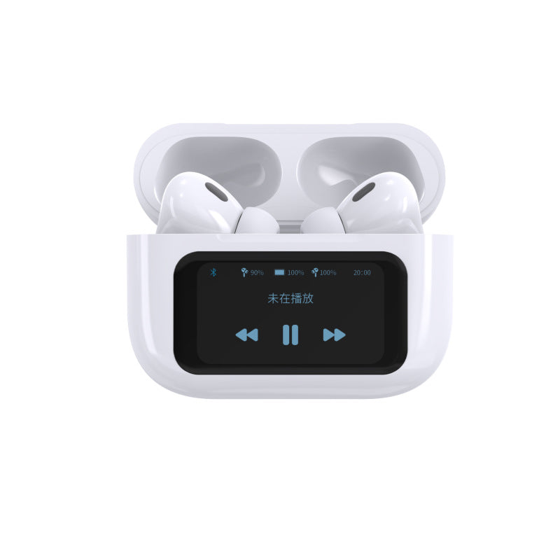 GMabcd pro3 LCD smart color touch screen ANC+ENC active noise reduction Bluetooth ear Computer music headphones
