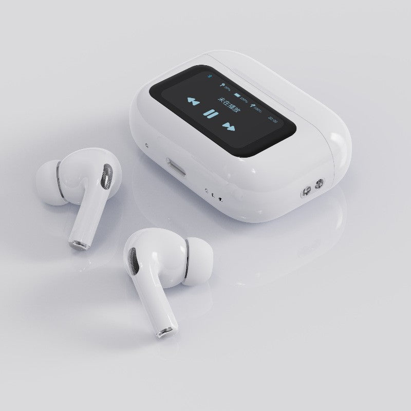 GMabcd pro3 LCD smart color touch screen ANC+ENC active noise reduction Bluetooth ear Computer music headphones