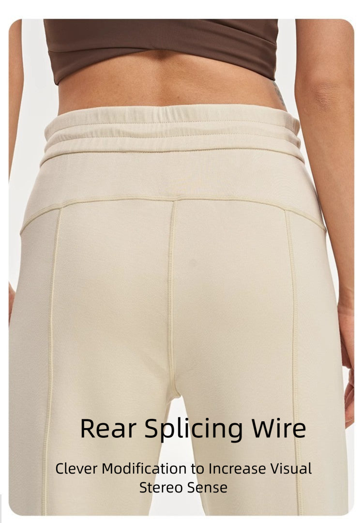 Lulu Same Yoga Wide-Leg Pants Softstreme Pants Exercise Casual Pants Women Loose Straight Slim Fit