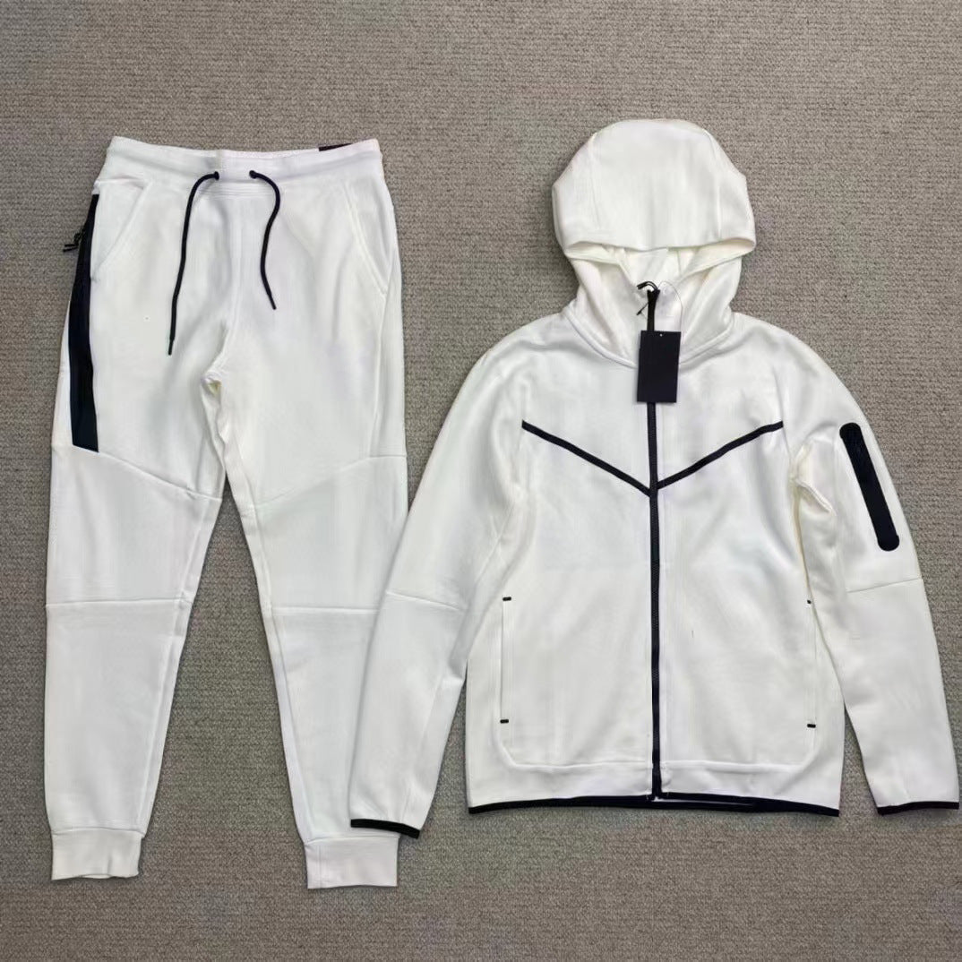 GMabcd 2025 Casual Sports Hooded Men's Side Zipper Suit Jacket Versatile Slim Fit Casual