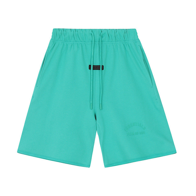 FQG New Men's Shorts Plus Size Loose Fit European and American Trendy Brand Summer Five-Point Shorts Wholesale Dropshipping