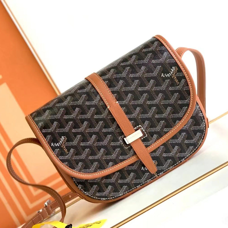 Gay** Messenger Bag Unisex Saddle Bag Dog Tooth Elegant Print Underarm Shoulder Crossbody Bag Trendy
