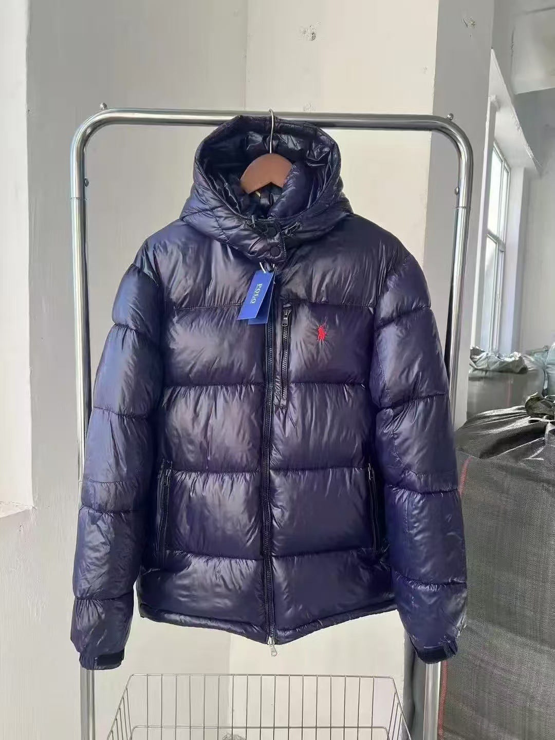 RL Thickened Hooded Windproof Cold-Proof Warm Pony Unisex Cotton Jacket