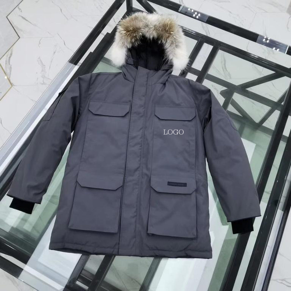 Big Goose New 08 Expedition Parka Classic Warm Hooded Short Down Jacket 4660M
