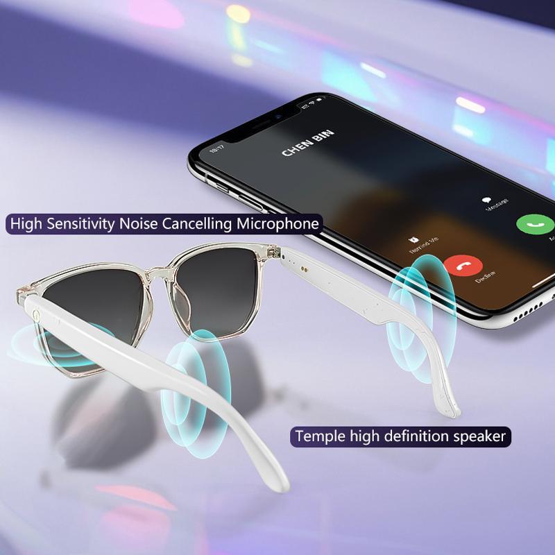 Touch Control Smart Glasses, 1 Count Wireless Smart Eye Glass with Mic, Men's Tech Gadgets 2024, Smart Anti-blue Light Glasses, Bluetooth-compatible Smart Eye Glasses for Men & Women, Eyewear Glasses