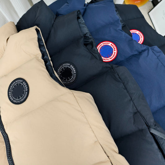 Cana-da - Goose, Duck Down 2804 Style White Duck Down Vest 2025 Autumn Winter New Solid Color