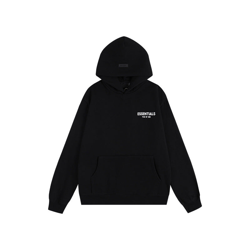 FQG Hooded Sweatshirt Unisex Double Stitch American Street Style New York Limited Edition Hoodie Autumn Winter Fleece Jacket