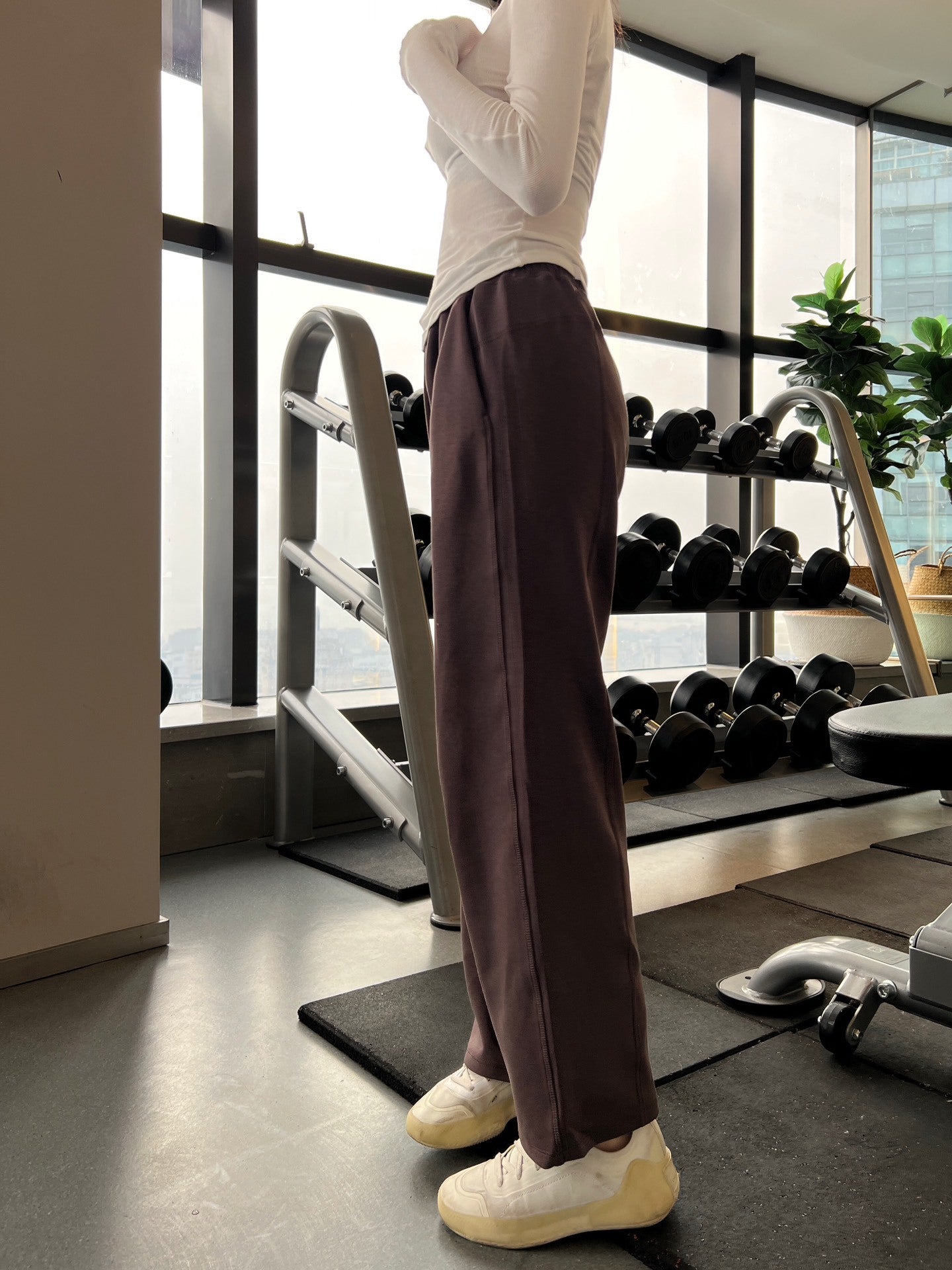 Lulu Same Yoga Wide-Leg Pants Softstreme Pants Exercise Casual Pants Women Loose Straight Slim Fit