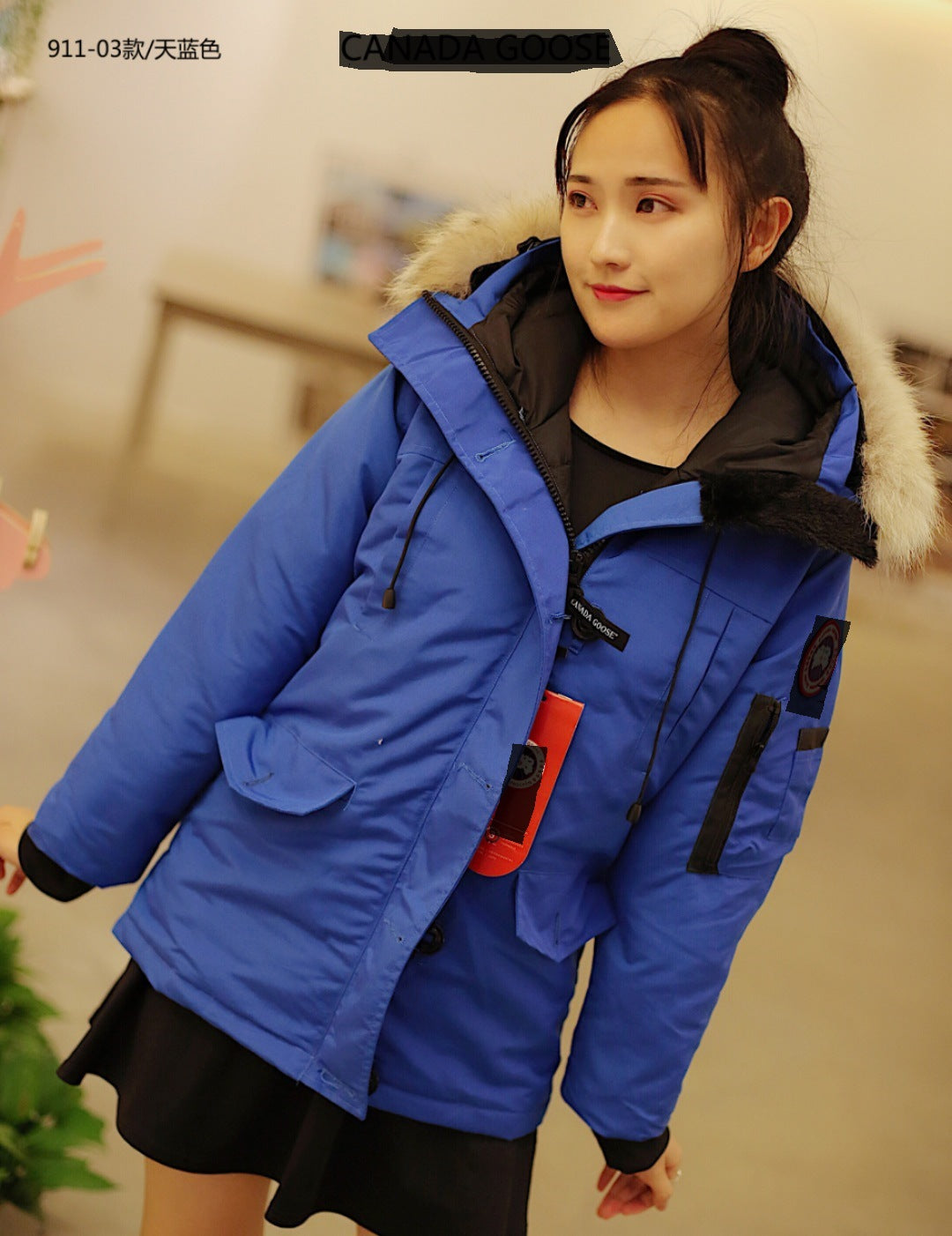 Hot-Selling Big Goose Duck Down 03 Style Flight Jacket White Duck Down Parka Coat Putian High Version 2026 Autumn Winter