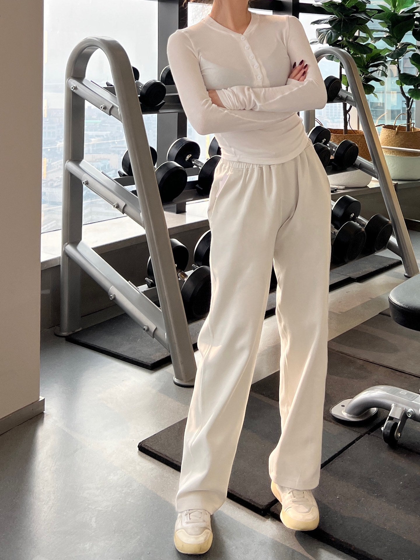 Lulu Same Yoga Wide-Leg Pants Softstreme Pants Exercise Casual Pants Women Loose Straight Slim Fit