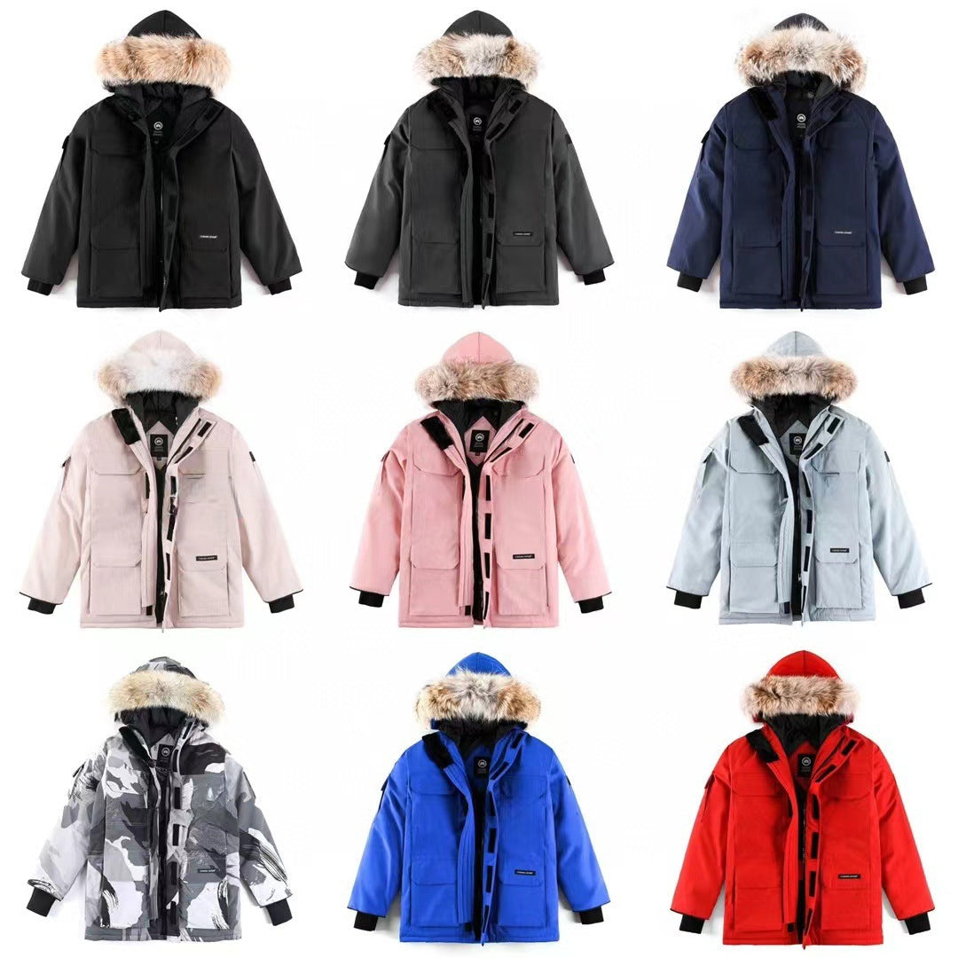Big Goose New 08 Expedition Parka Classic Warm Hooded Short Down Jacket 4660M