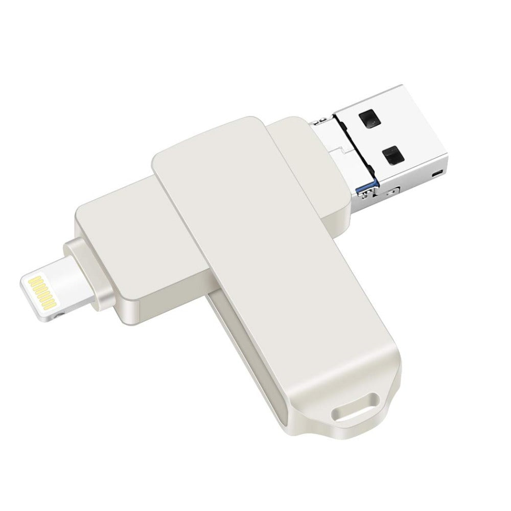 OTG USB Flash Drive 256GB USB 3.0 Usb Stick 3 in 1 Memory Stick External Storage Pendrive Memory Devices for iPhone/Android