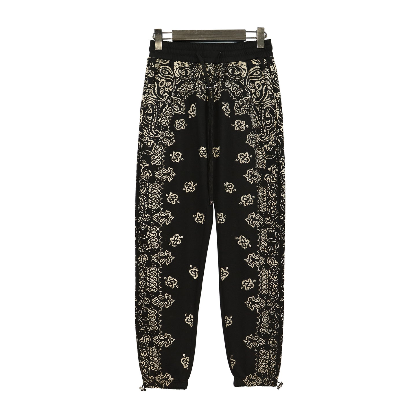 Hooded Sweatshirt Cashew Hoodie Floral Loose Pants Unisex Retro Sports Set Casual Pants Trend
