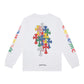 Ch Heart High-Quality Double Yarn Pure Cotton Unisex Printed Long Sleeve T-Shirt