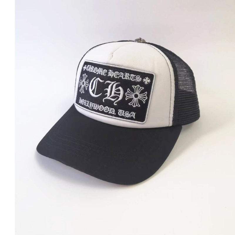 CH Cro Hat Embroidery Fashion Hip-Hop Sunshade Mesh Hat Women Flat Sun Baseball Cap FK Letter Outing