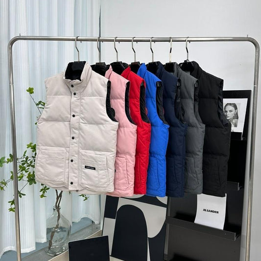 19 Style Big Goose ReStyle Crew Warm Cotton Vest Down Classic Vest for Men and Women Couples