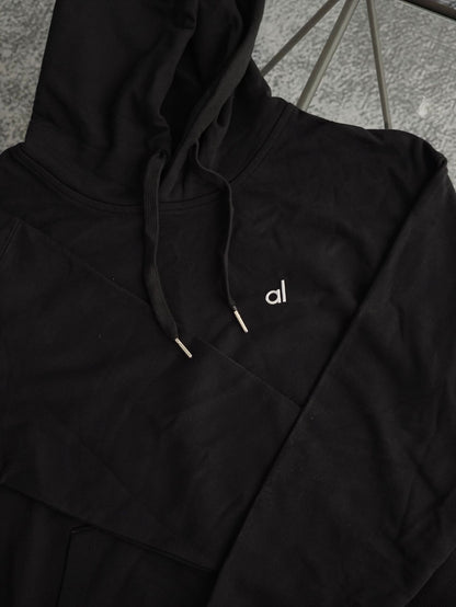 al Autumn Winter 2024 New Trendy Casual Hooded Loose Long Sleeve Sweatshirt Sports Set for Men and Women Couples
