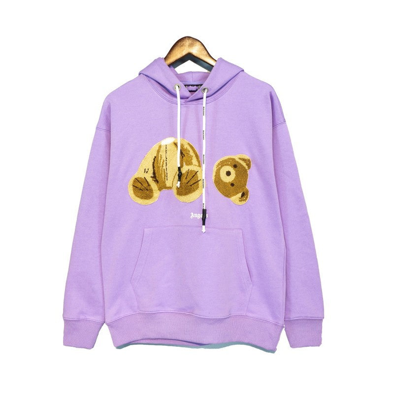PA Angel Broken Bear Sweater Oversize Niche High Street Fashion Brand Ins Couple Hoodie
