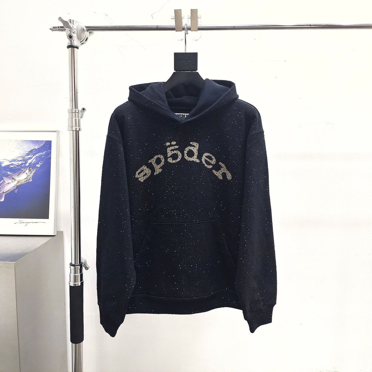 Hot Sale Heavy Full Rhinestone Sweater Sp55-der Hoodie High Street Fashion Brand Hoodie