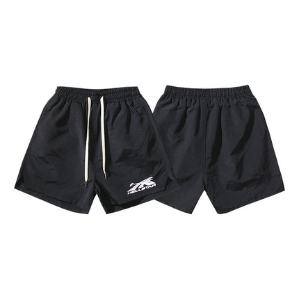 Washed Vintage Casual Shorts 2024 Summer New European and American Trendy Brand Five-Point Shorts